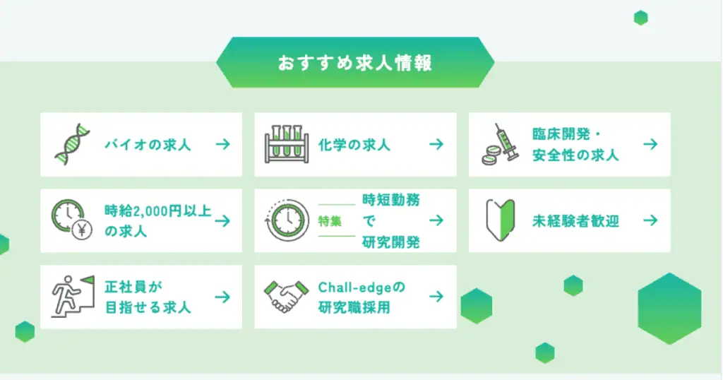 チャレッジおすすめ求人
